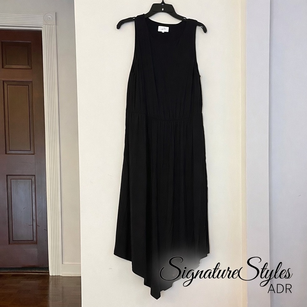 Soma Weekend Black Asymmetrical Sleeveless Dress – Size Large